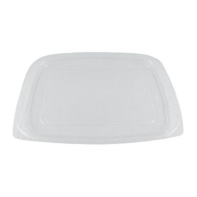 Lid - 24-32 oz Rectangular Deli Containers, Clear PLA