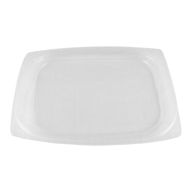Lid - 8-16 oz Rectangular Deli Containers, Clear PLA