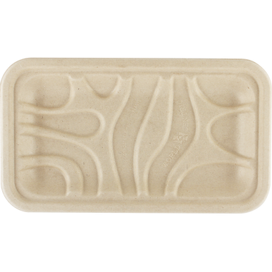 8.3x4.9 x.7" 17S Meat and Produce Fiber Tray