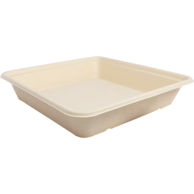 9x9" Fiber Linear Takeout Container