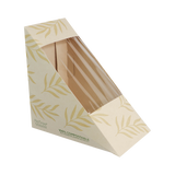 4x4x2" NoTree® Paper Sandwich Wedge with Clear PLA Window