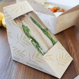 4x4x2" NoTree® Paper Sandwich Wedge with Clear PLA Window
