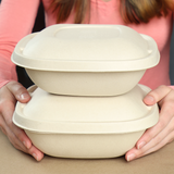 Fiber Lid - 24-48 oz Square Fiber Bowls