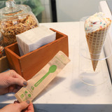 6.7" Bamboo Spoon, Wrapped
