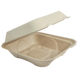 9x9x3" Fiber Clamshell, Heavy Weight