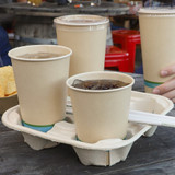 4-Cup Fiber Drink Carrier - 8-24 oz Cups