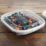 Lid - 20-48 oz Fiber Boxes, Clear PLA