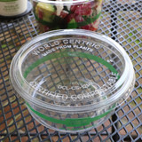 Lid - 8-32 oz Round Deli Containers, Clear PLA