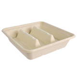 8x8" Fiber Linear Takeout Container