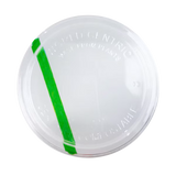 Lid - 8-32 oz Round Deli Containers, Clear PLA, Stripe