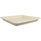 8x8" Fiber Linear Takeout Container, Shallow