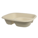 7x5x1.5” Fiber Nacho Tray, 2-Compt