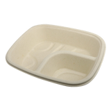 7x5x1.5” Fiber Nacho Tray, 2-Compt