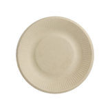 6" Fiber Round Plate, Ripple Edge
