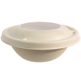 Fiber Lid with Clear PLA Window - 16-32 oz Fiber Bowls