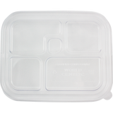 Lid - Fiber Bento Box, 5-Compt, Clear PLA