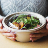 Lid - 16-32 oz Fiber Bowls and 42 oz Paper Bowl, Clear PLA