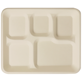 10.5x8.5x1" Fiber Tray, 5-Compt