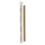9" Kraft Paper Jumbo Straw, Wrapped