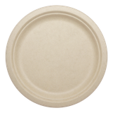 9” Round Fiber Plates, 40 Count, Retail