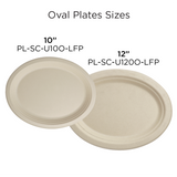 10" Fiber Oval Plate