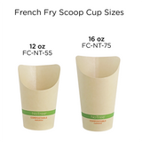NoTree® 16 oz French Fry Paper Scoop Cup