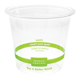 24 oz Round Deli Container, Clear PLA