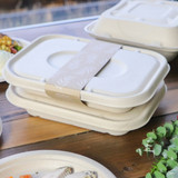 10x7.5x1.5" (36 oz) Fiber Container, Laminated