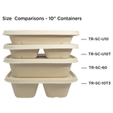 10x7.5x1.5" (36 oz) Fiber Container, Laminated