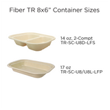 8x6x1.5" (17 oz) Fiber Container