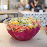 24 oz Salad Bowl, Clear PLA