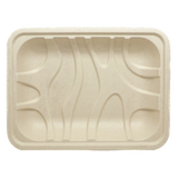 8.6x6.5x1.25” 3P Meat and Produce Fiber Tray