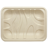 8.6x6.5x1.25” 3P Meat and Produce Fiber Tray, Laminated