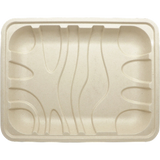 10.5x8.2x1.25” 8P Meat and Produce Fiber Tray