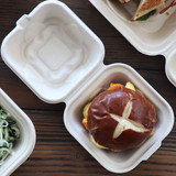 6x6x3" Fiber Hinged Burger Box
