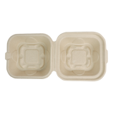 6x6x3" Fiber Hinged Burger Box
