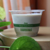9 oz Cold Cup, Clear PLA, Squat