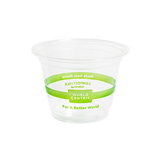 9 oz Cold Cup, Clear PLA, Squat