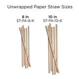 8" Kraft Paper Straw