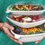 Lid - 24-48 oz Fiber Square Bowls, Clear PLA, Vented