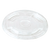 Lid with Straw Hole - 9 to 24 oz Cold Cups, Clear PLA
