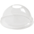 Dome Lid with Straw Hole - 9 to 24 oz Cold Cups, Clear PLA