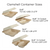 9x9x3" Fiber Clamshell, Heavy Weight