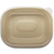 Flat Lid - 20-48 oz Fiber Boxes, Clear PLA