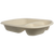9x8x1.5" Fiber Nacho Tray, 3-Compt