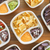 9x8x1.5" Fiber Nacho Tray, 3-Compt