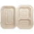 9x6x3” Fiber Hinged Hoagie Box, 2-Compt