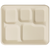 10.5x8.5x1" Fiber Tray, 5-Compt