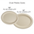 12" Fiber Oval Plate