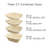 8.7x6.7x3.1" (44 oz) Fiber Box, Laminated